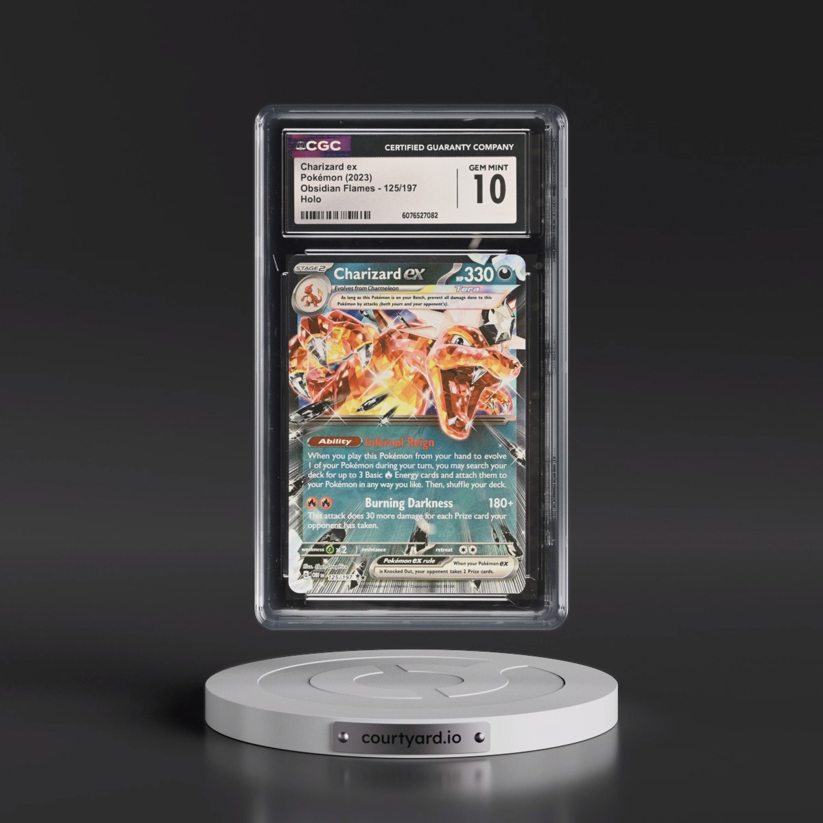 2023 Obsidian Flames - OBF EN #125/197 Charizard ex - Holo (CGC 10 GEM MINT)