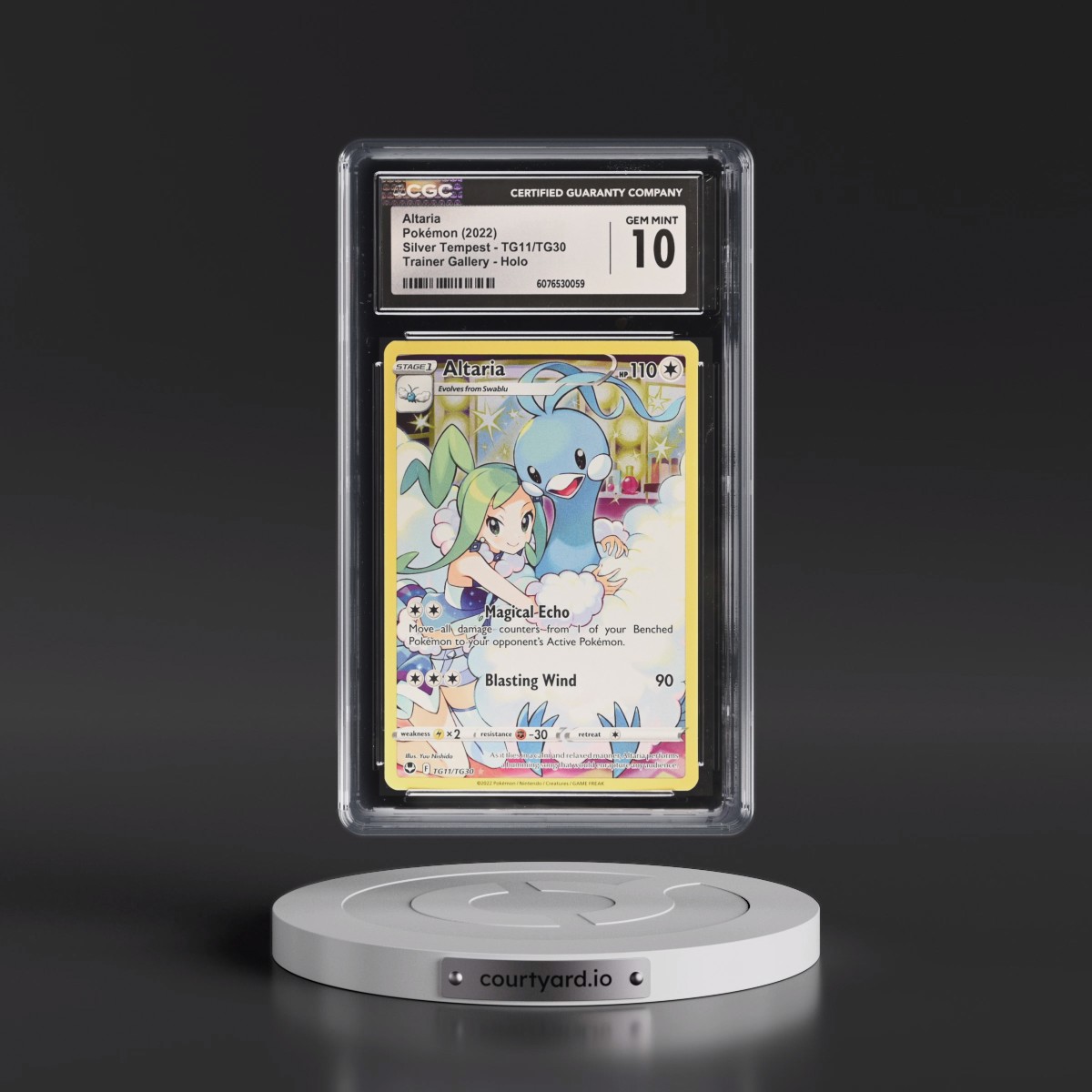 2022 Silver Tempest #TG11/TG30 Altaria - Trainer Gallery Holo (CGC 10 GEM MINT)