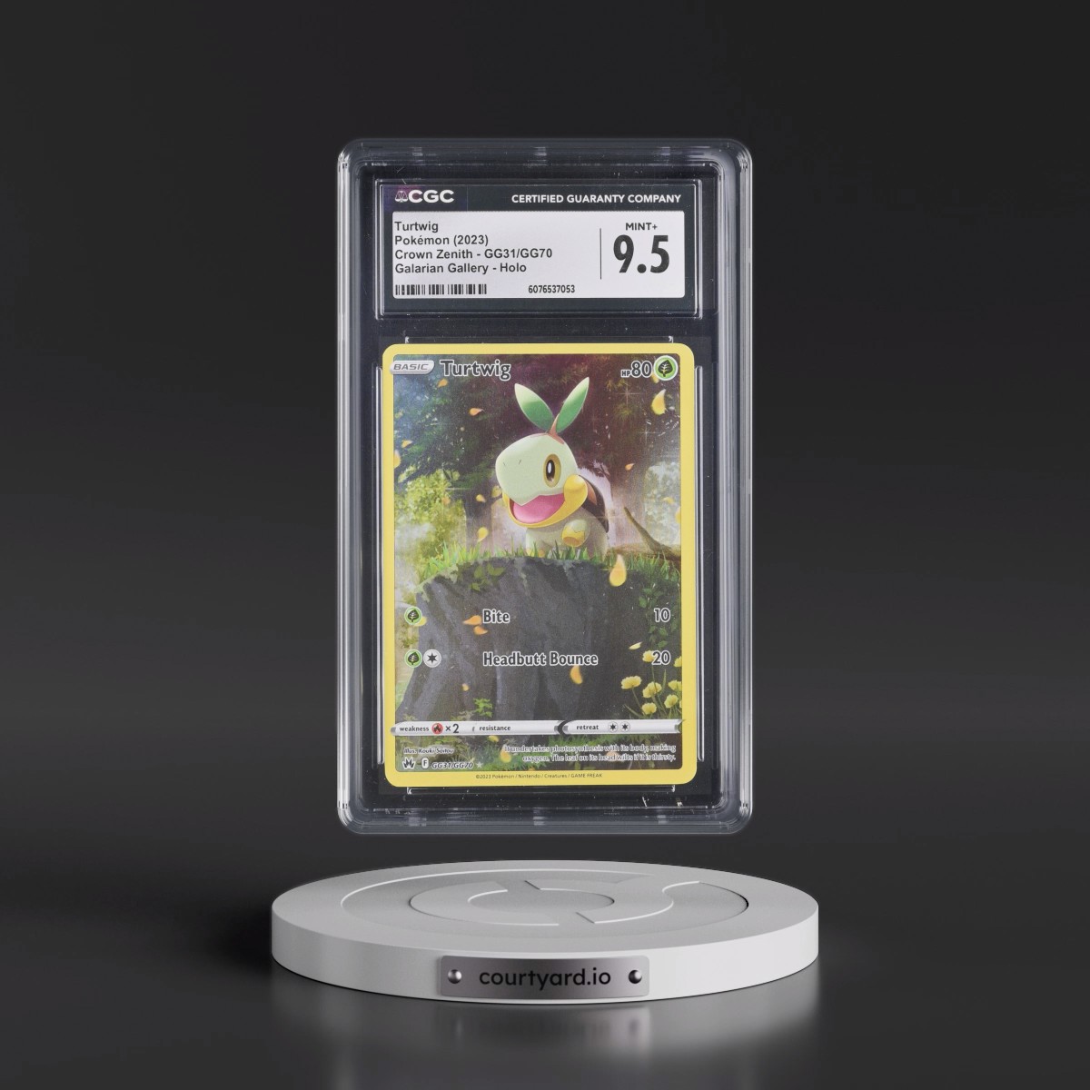 2023 Crown Zenith #GG31/GG70 Turtwig - Galarian Gallery Holo (CGC 9.5 MINT+)