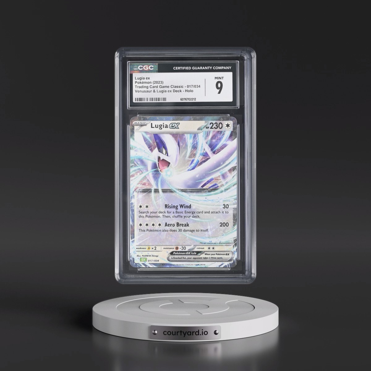 2023 Trading Card Game Classic - CLV, CLC, CLB #017/034 Lugia ex - Venusaur & Lugia ex Deck - CLV Holo (CGC 9 MINT)