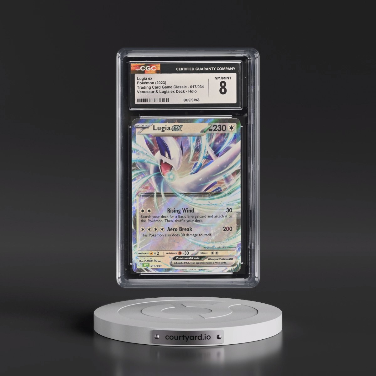 2023 Trading Card Game Classic - CLV, CLC, CLB #017/034 Lugia ex - Venusaur & Lugia ex Deck - CLV Holo (CGC 8 NM-MT)