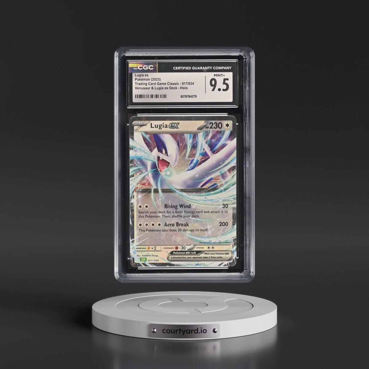 2023 Trading Card Game Classic - CLV, CLC, CLB #017/034 Lugia ex - Venusaur & Lugia ex Deck - CLV Holo (CGC 9.5 MINT+)