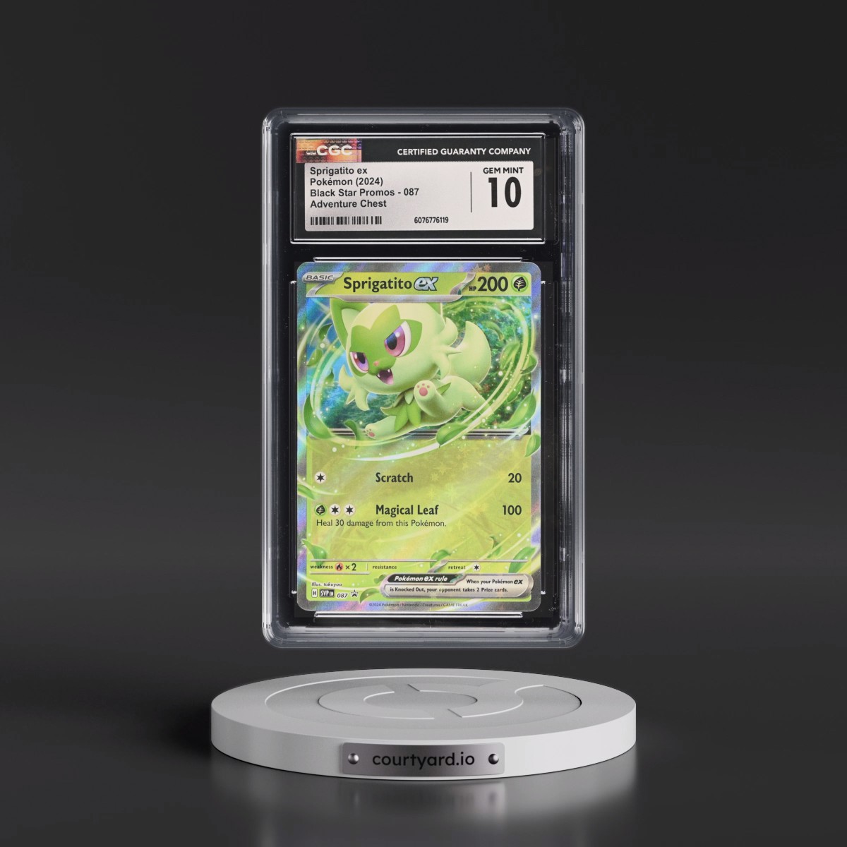 2023 Black Star Promos - Scarlet & Violet SVP EN #087 Sprigatito ex - Adventure Chest (Holo) (CGC 10 GEM MINT)