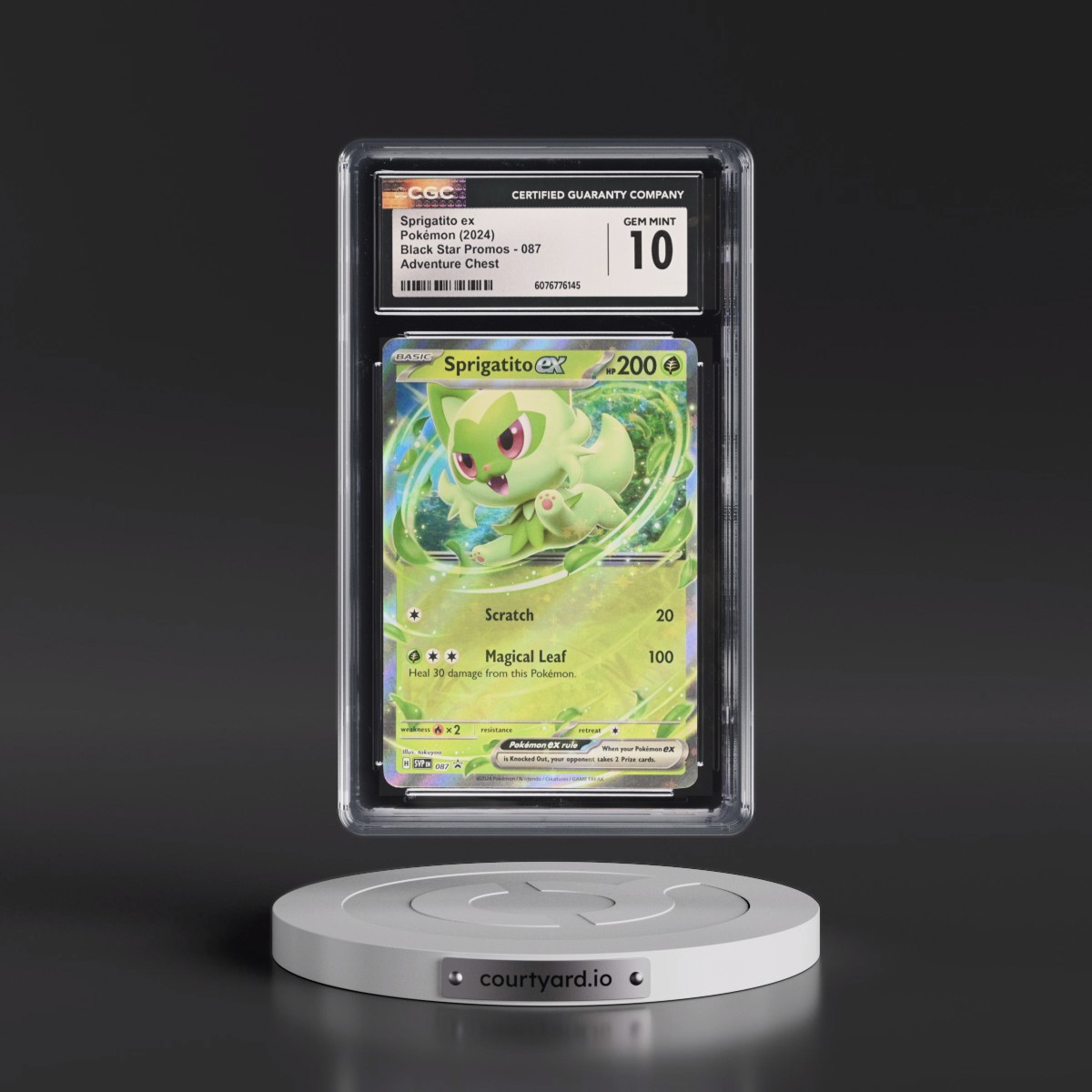 2023 Black Star Promos - Scarlet & Violet SVP EN #087 Sprigatito ex - Adventure Chest (Holo) (CGC 10 GEM MINT)