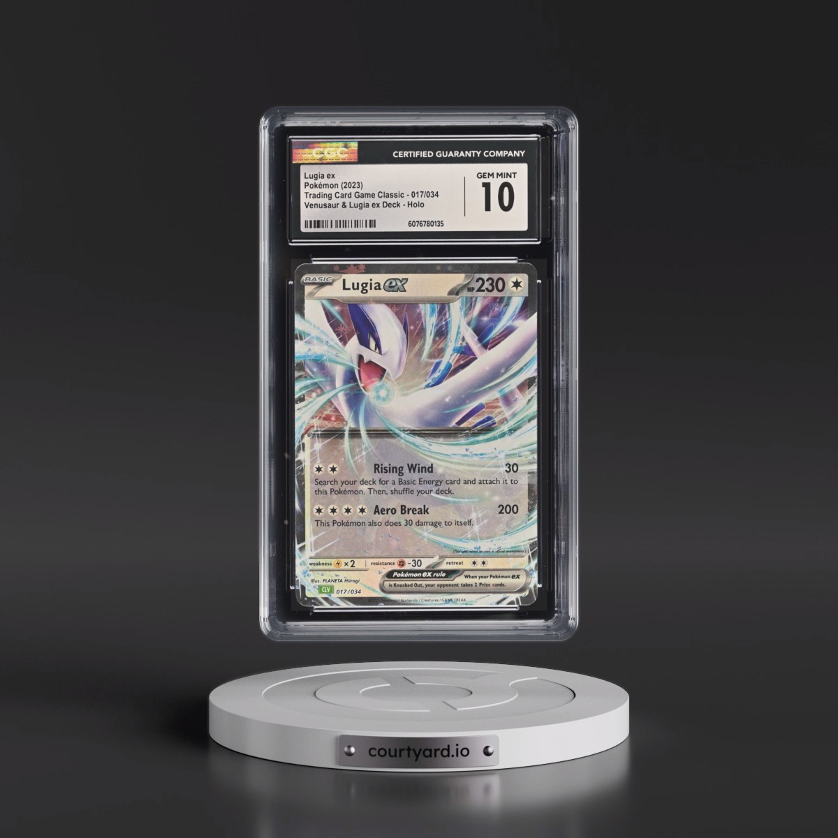 2023 Trading Card Game Classic - CLV, CLC, CLB #017/034 Lugia ex - Venusaur & Lugia ex Deck - CLV Holo (CGC 10 GEM MINT)
