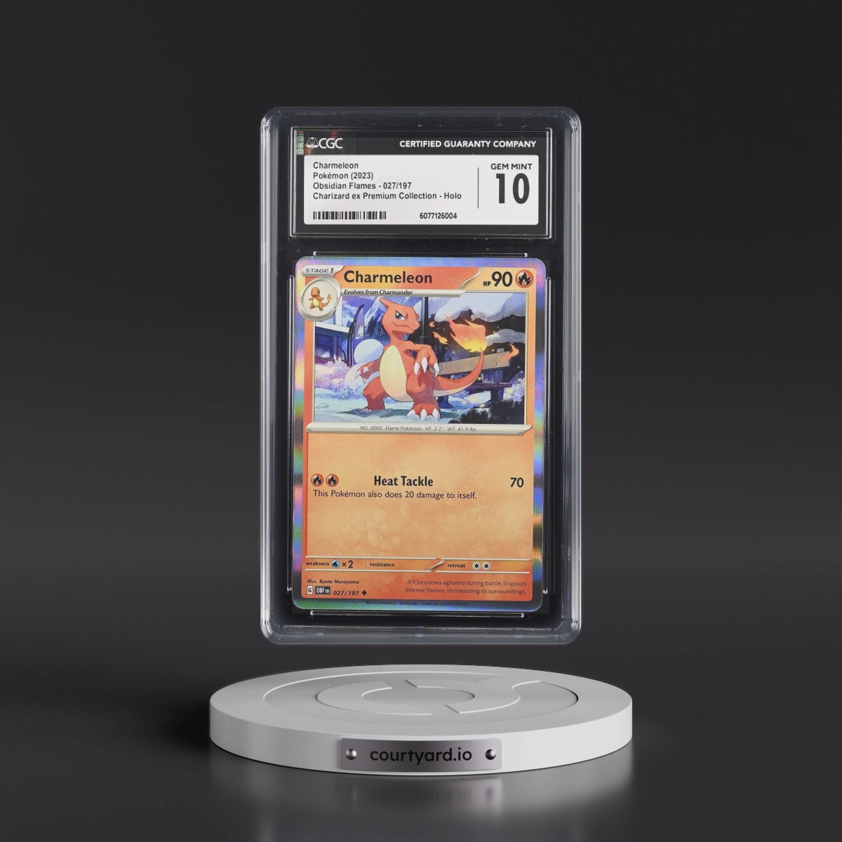 2023 Obsidian Flames - OBF EN #027/197 Charmeleon - Charizard ex Premium Collection Holo (CGC 10 GEM MINT)