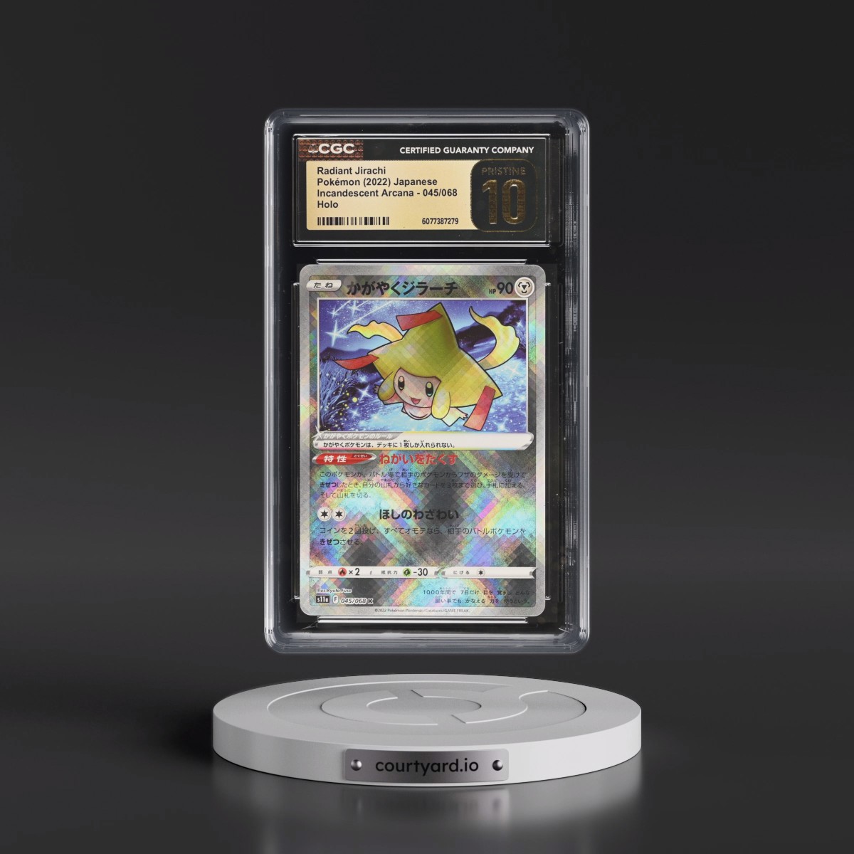 2022 Incandescent Arcana #045/068 Radiant Jirachi - Holo (CGC 10 PRISTINE)