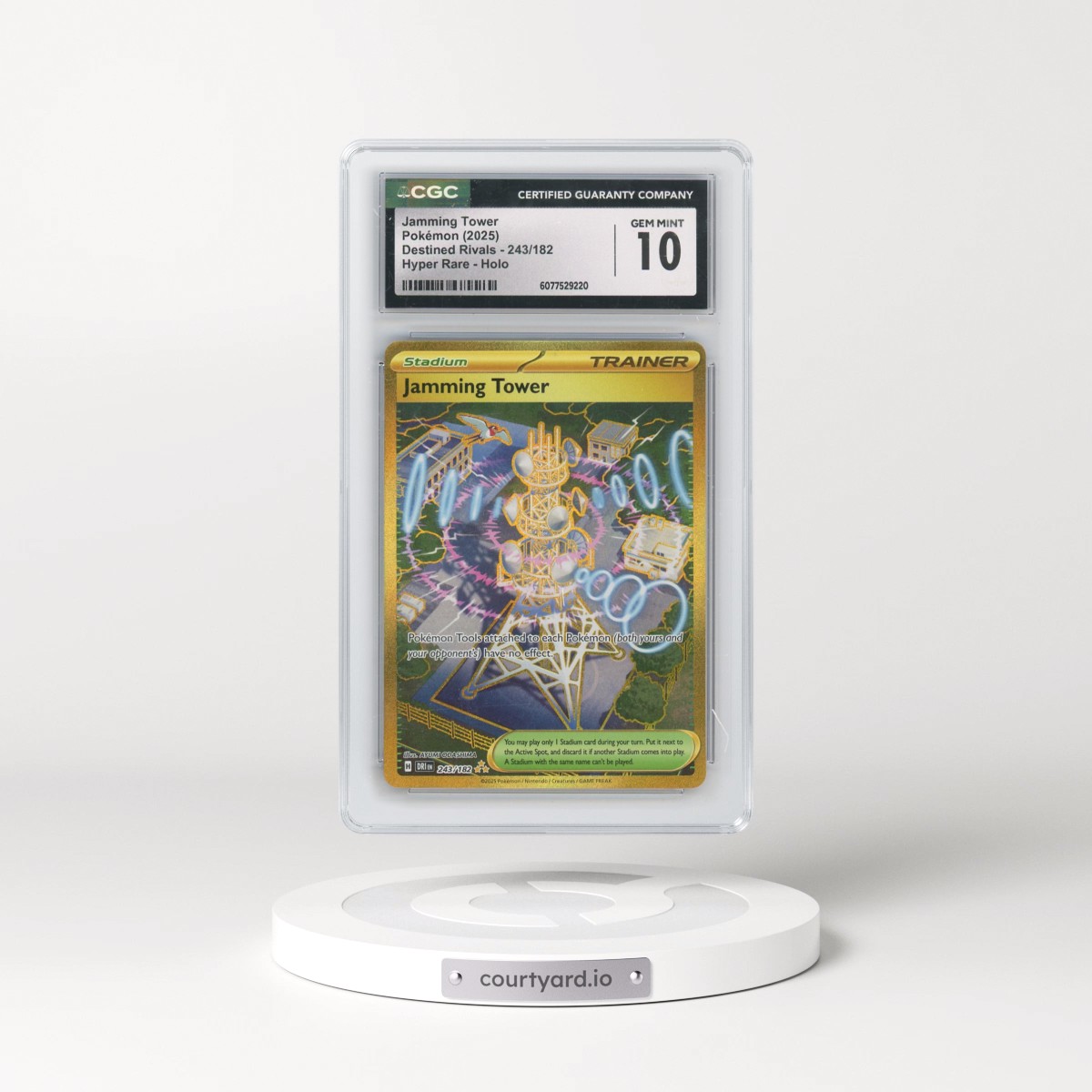 2025 Pokémon Dri EN-Destined Rivals #243 Jamming Tower - Hyper Rare (CGC 10 GEM MINT)