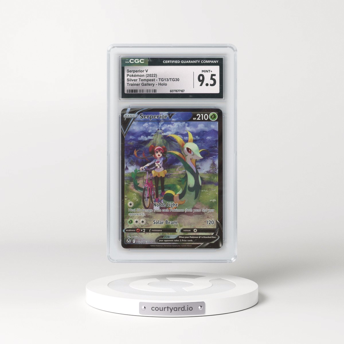 2022 Silver Tempest #TG13/TG30 Serperior V - Trainer Gallery Holo (CGC 9.5 MINT+)