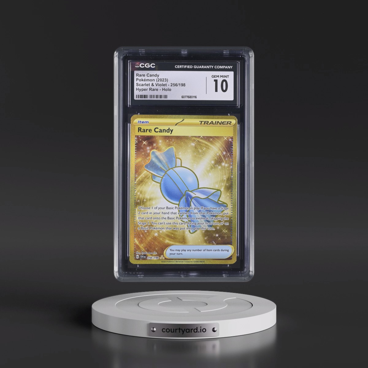 2023 Scarlet & Violet Rare Candy - Hyper Rare Holo #256/198 CGC 10