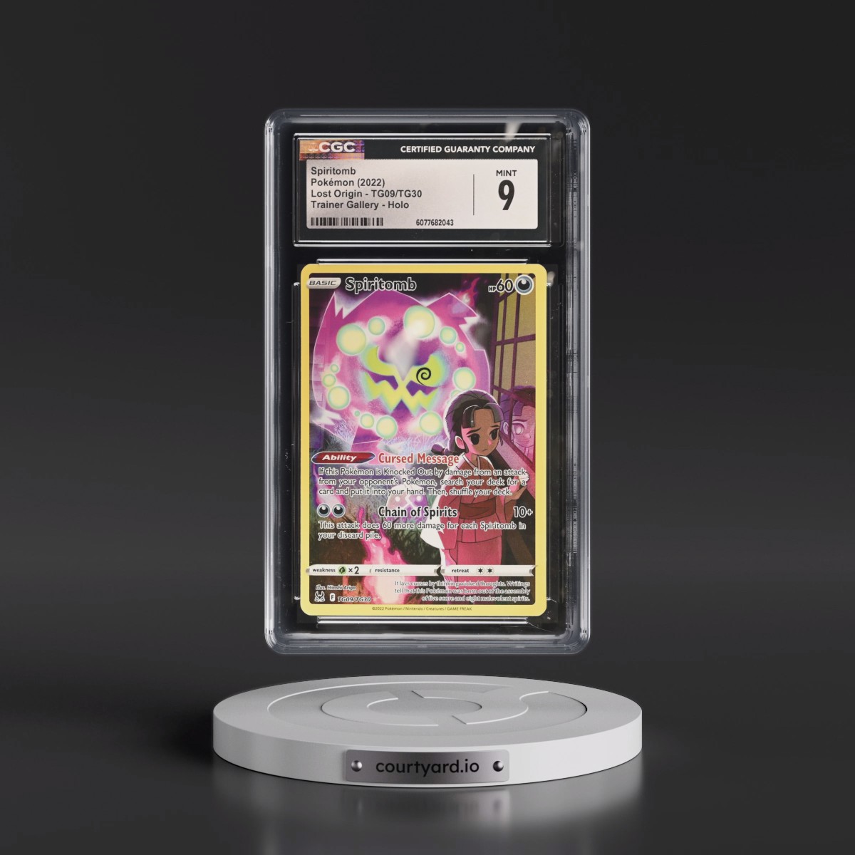 2022 Lost Origin #TG09/TG30 Spiritomb - Trainer Gallery Holo (CGC 9 MINT)
