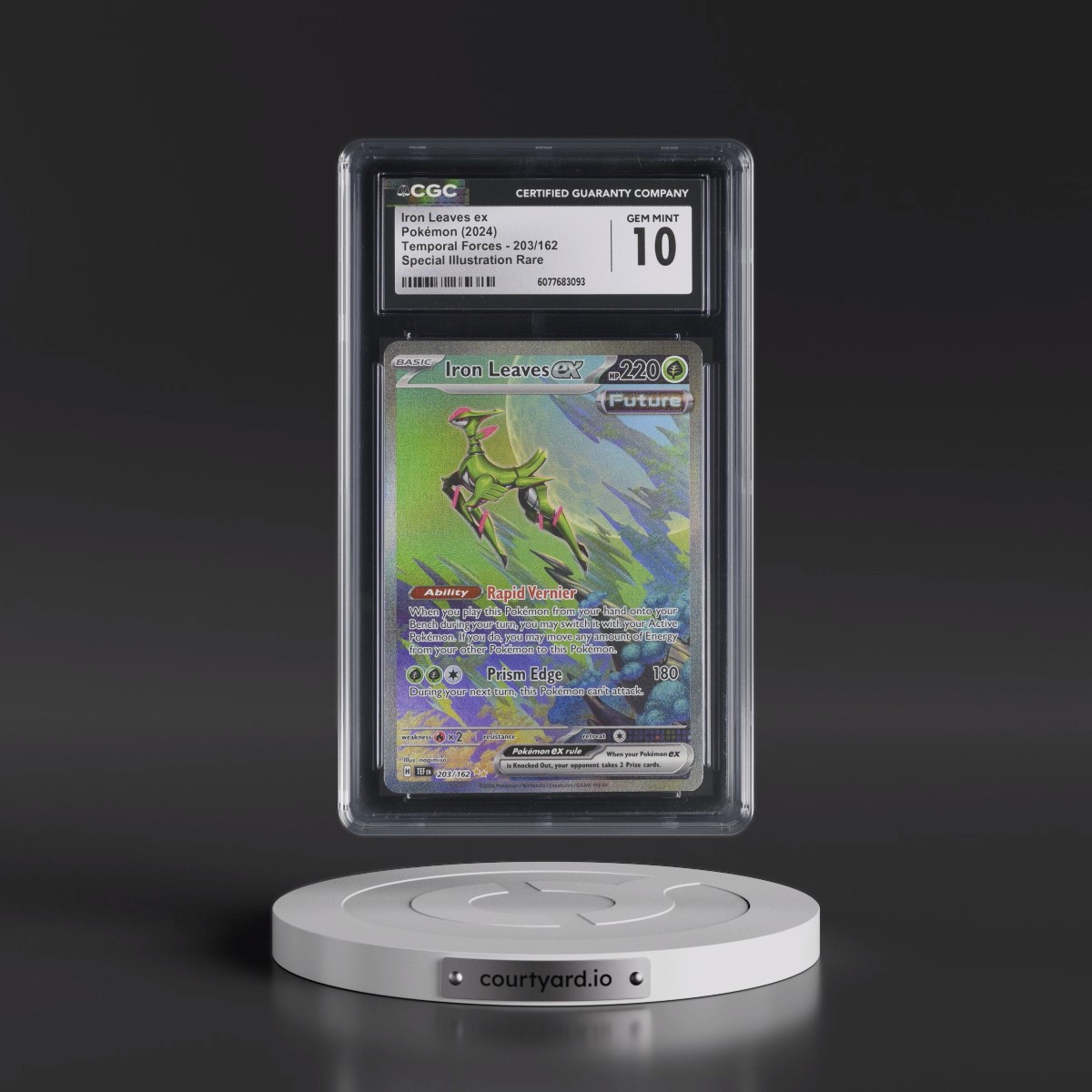 2023 Temporal Forces - TEF EN #203/162 Iron Leaves ex - Special Illustration Rare (Holo) (CGC 10 GEM MINT)