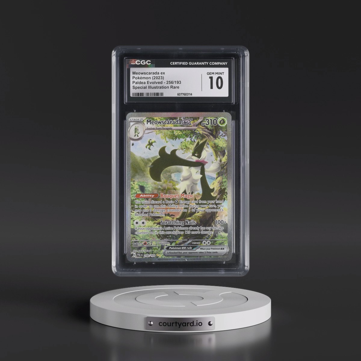 2023 Paldea Evolved - PAL EN #256/193 Meowscarada ex - Special Illustration Rare (Holo) (CGC 10 GEM MINT)
