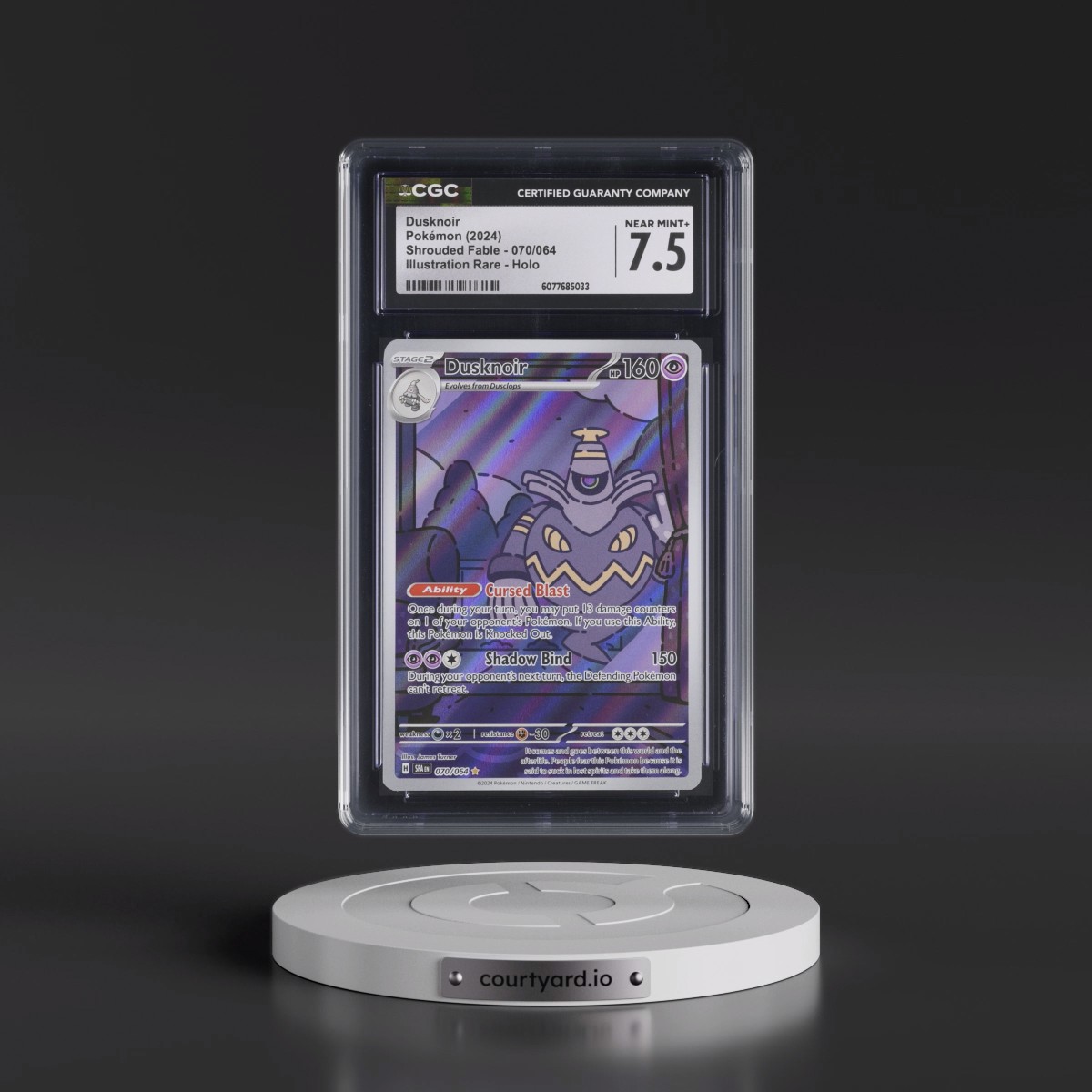 2023 Shrouded Fable - SFA EN #070/064 Dusknoir - Illustration Rare Holo (CGC 7.5 NM+)