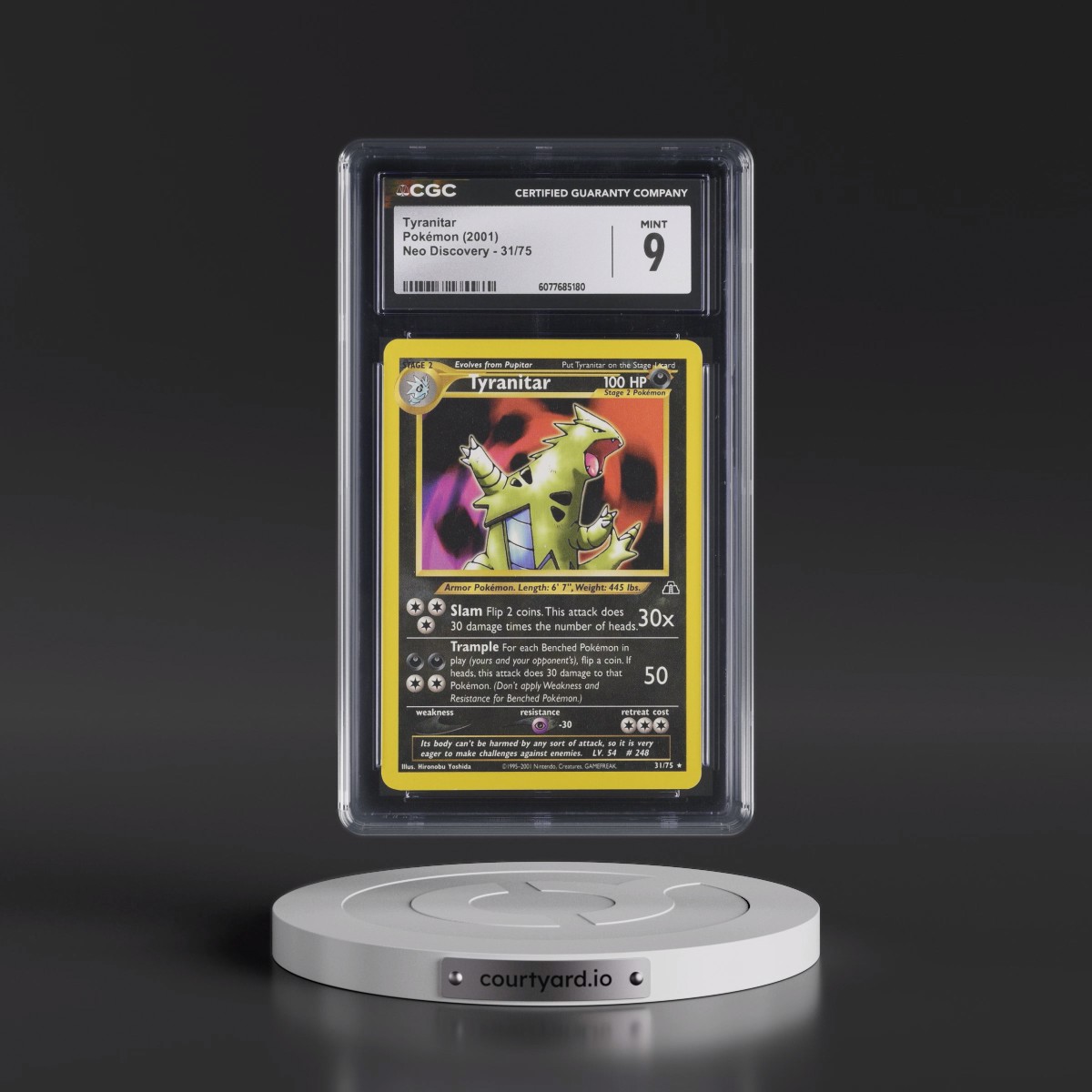 2001 Neo Discovery #31/75 Tyranitar (CGC 9 MINT)