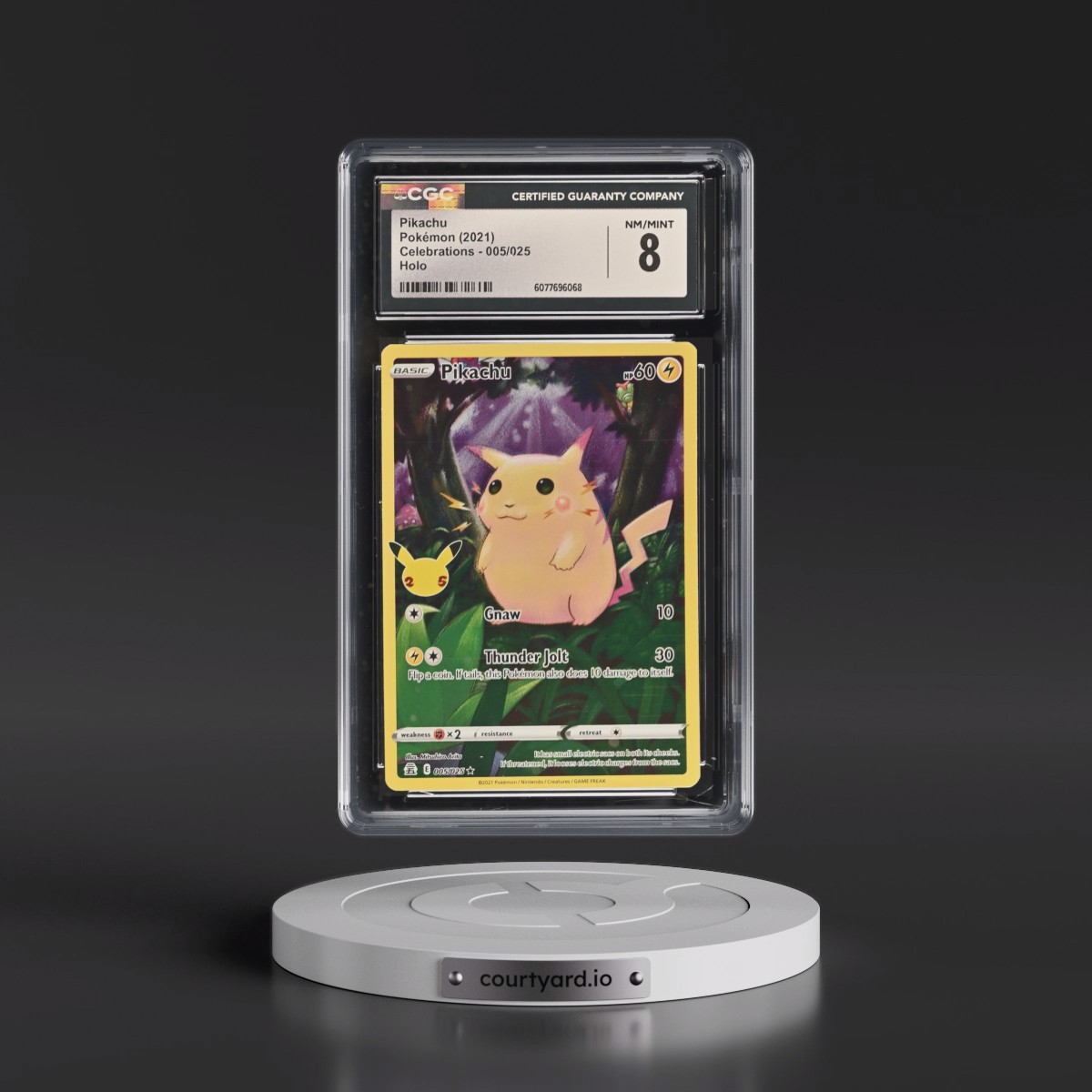 2021 Celebrations #005/025 Pikachu - Holo (CGC 8 NM-MT)