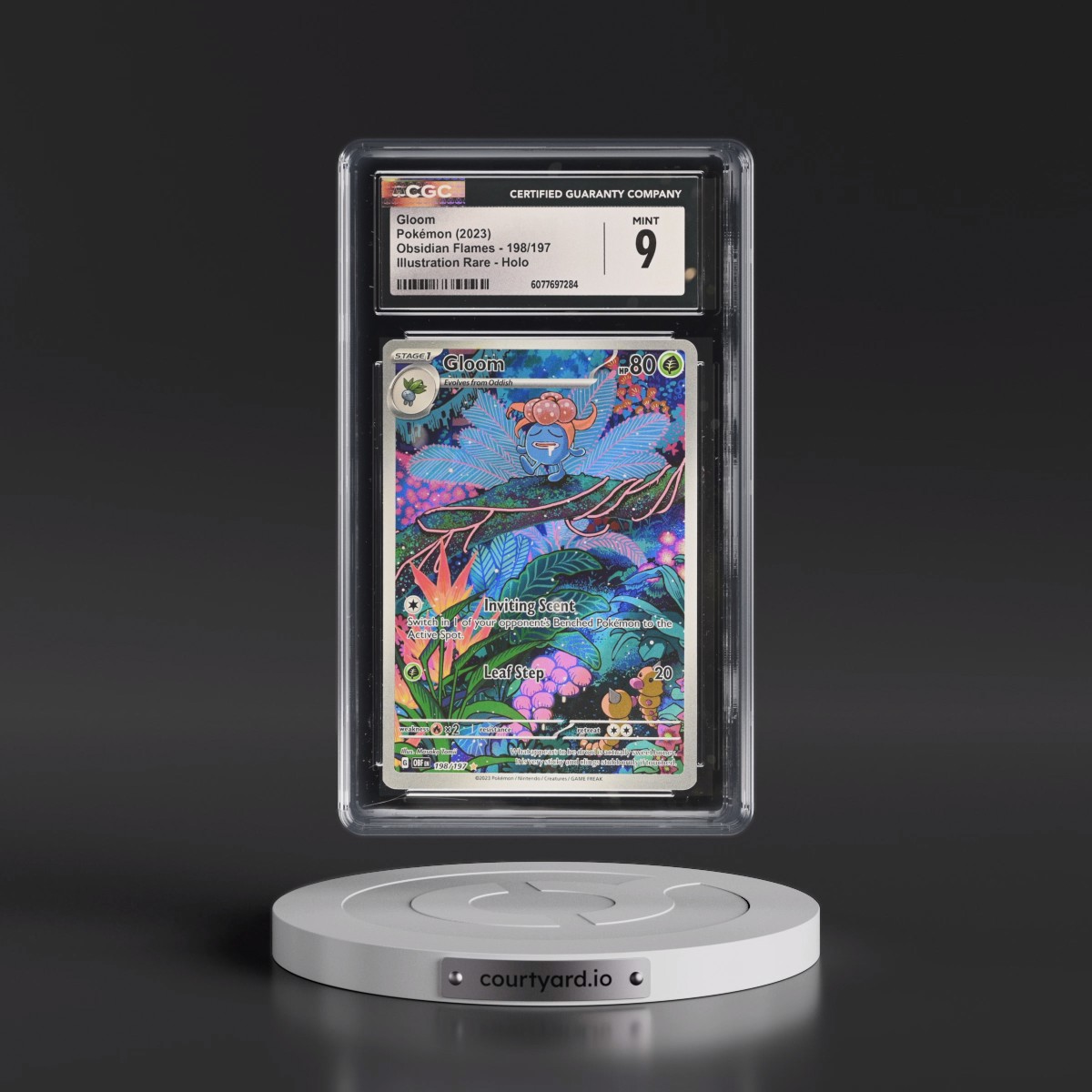 2023 Obsidian Flames - OBF EN #198/197 Gloom - Illustration Rare Holo (CGC 9 MINT)