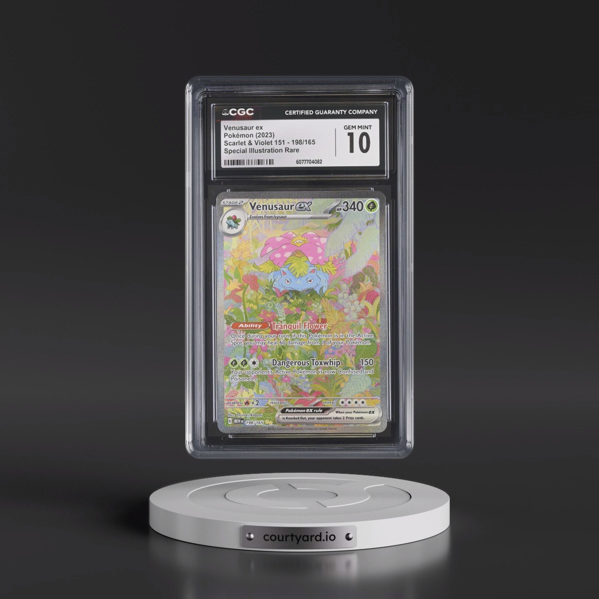 2023 Scarlet & Violet 151 - MEW EN #198/165 Venusaur ex - Special Illustration Rare (Holo) (CGC 10 GEM MINT)
