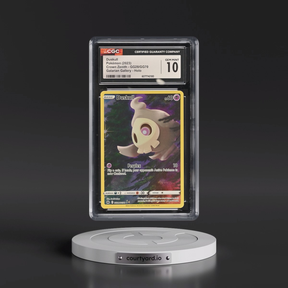 pokemon card duskull [1st Edition] #39 Japanese Intense Fight in the Destro  Holo Horse Games LLC PSA Graded Card Duskull #68 Pokemon Shrouded Fable