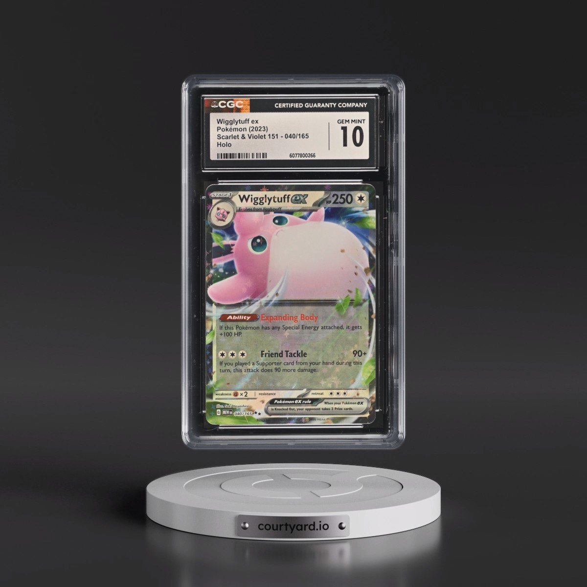 2023 Scarlet & Violet 151 - MEW EN #040/165 Wigglytuff ex - Holo (CGC 10 GEM MINT)