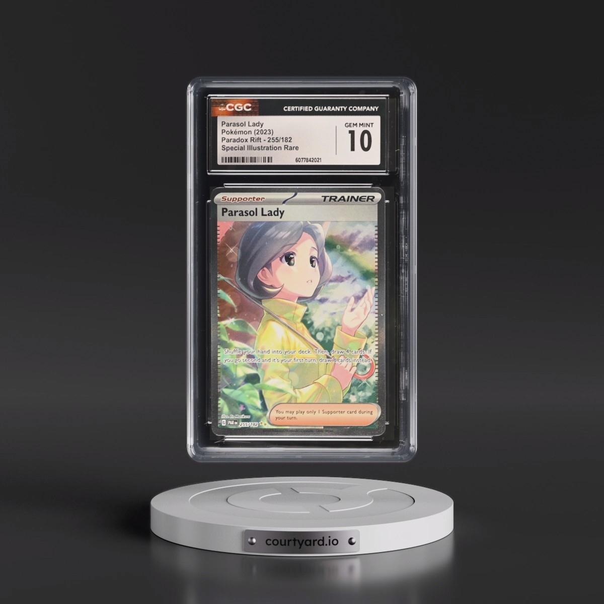 2023 Paradox Rift - PAR EN #255/182 Parasol Lady - Special Illustration Rare (Holo) (CGC 10 GEM MINT)