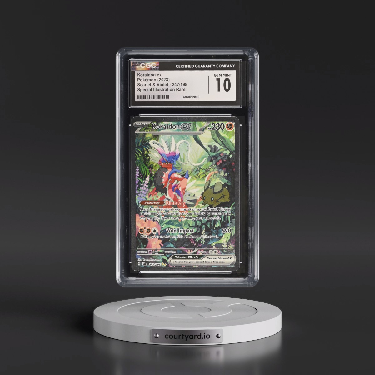 2023 Scarlet & Violet #247/198 Koraidon ex - Special Illustration Rare (Holo) (CGC 10 GEM MINT)