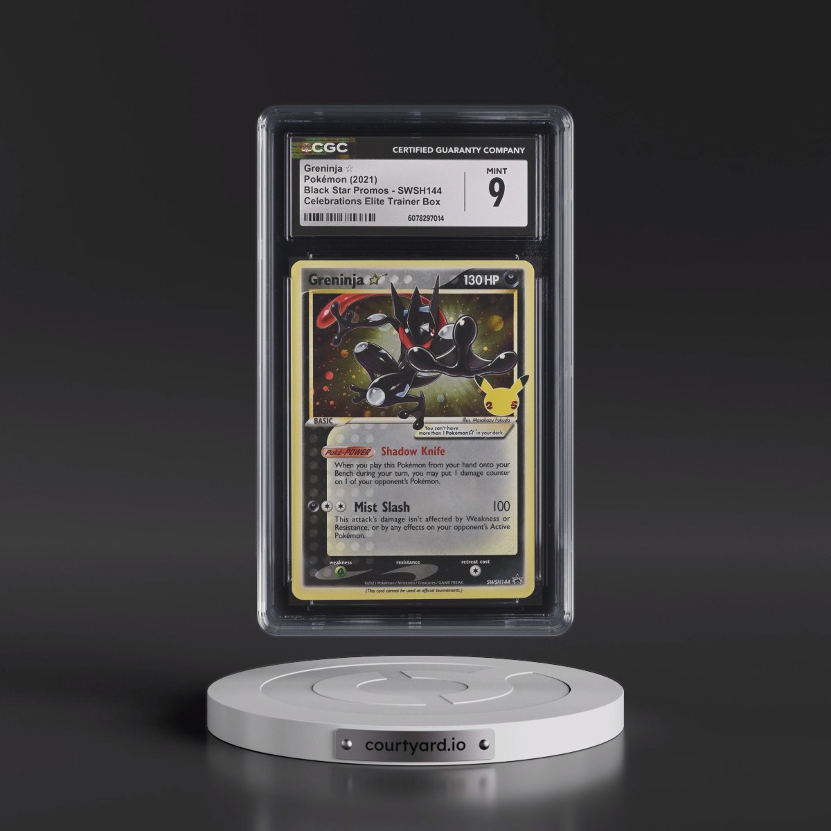 2017 Black Star Promos - Sword & Shield #SWSH144 Greninja â - Celebrations Elite Trainer Box (Cosmos Holo) (CGC 9 MINT)