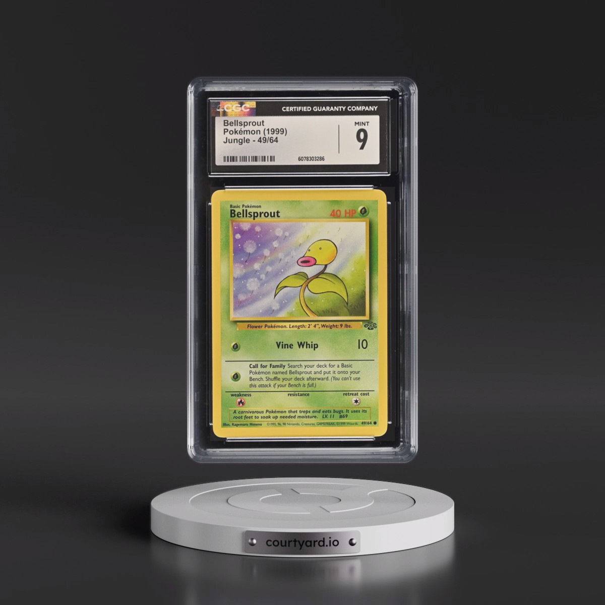 1999 Jungle #49/64 Bellsprout (CGC 9 MINT)