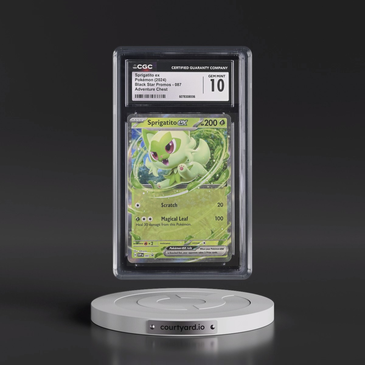 2023 Black Star Promos - Scarlet & Violet SVP EN #087 Sprigatito ex - Adventure Chest Holo (CGC 10 GEM MINT)