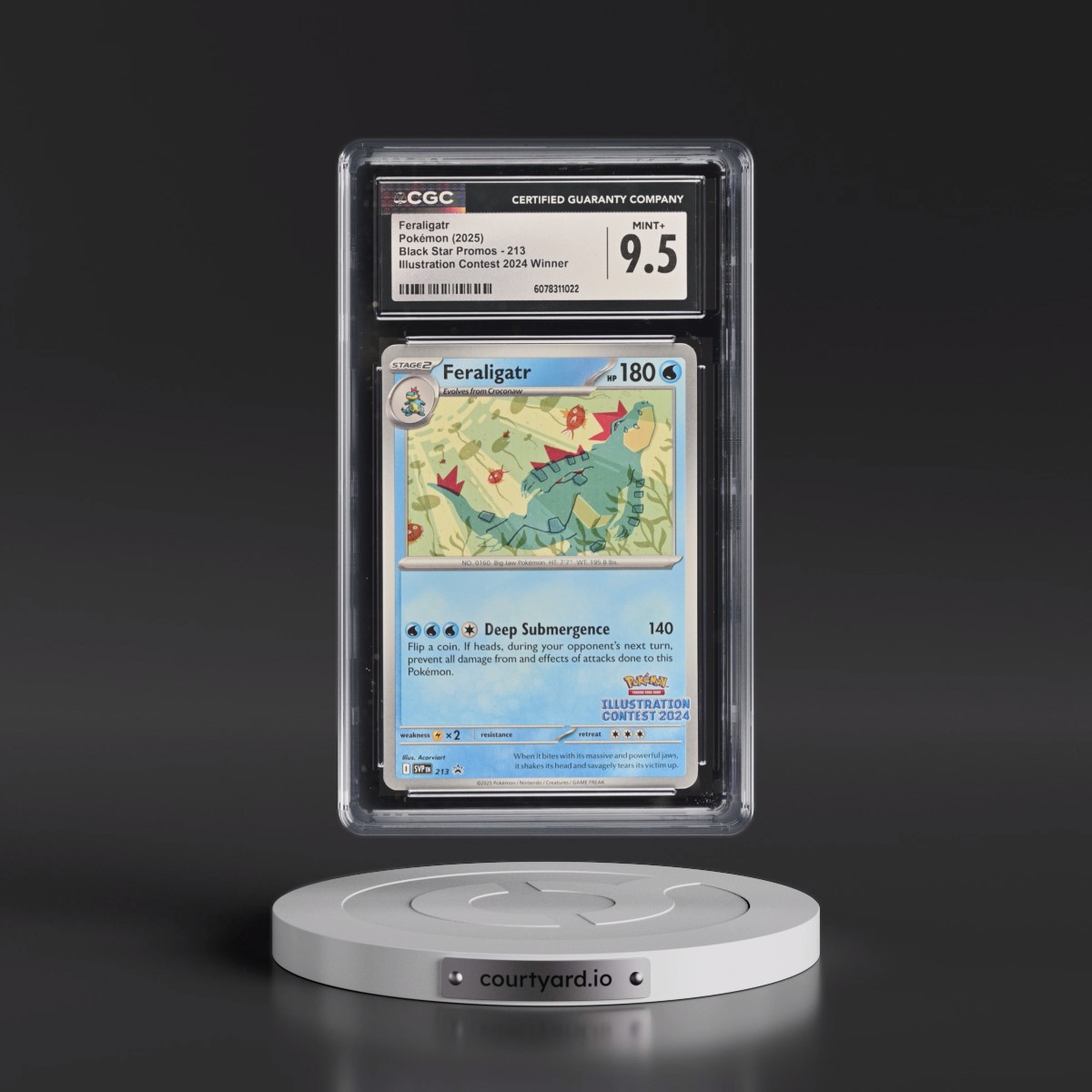 2023 Black Star Promos - Scarlet & Violet SVP EN Feraligatr - Illustration Contest 2024 Winner #213 CGC 9.5