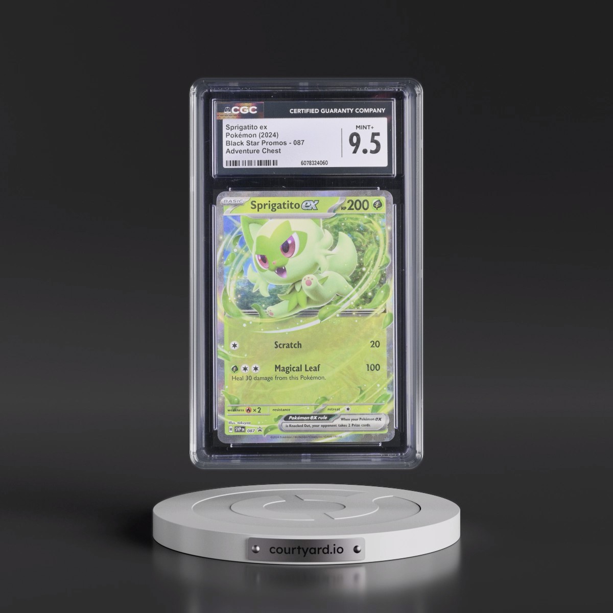 2023 Black Star Promos - Scarlet & Violet SVP EN #087 Sprigatito ex - Adventure Chest Holo (CGC 9.5 MINT+)