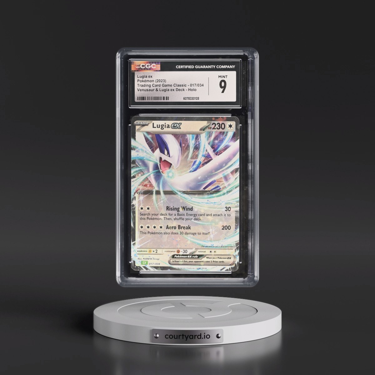 2023 Trading Card Game Classic - CLV, CLC, CLB #017/034 Lugia ex - Venusaur & Lugia ex Deck - CLV Holo (CGC 9 MINT)