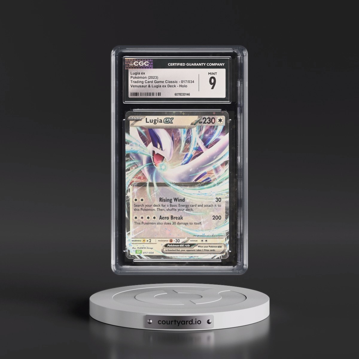 2023 Trading Card Game Classic - CLV, CLC, CLB #017/034 Lugia ex - Venusaur & Lugia ex Deck - CLV Holo (CGC 9 MINT)