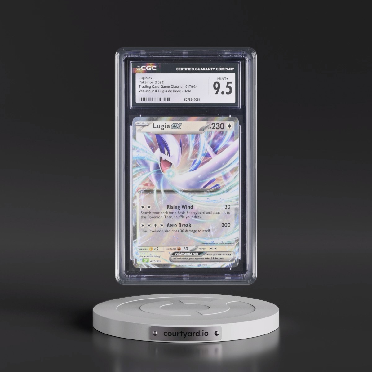 2023 Trading Card Game Classic - CLV, CLC, CLB #017/034 Lugia ex - Venusaur & Lugia ex Deck - CLV Holo (CGC 9.5 MINT+)
