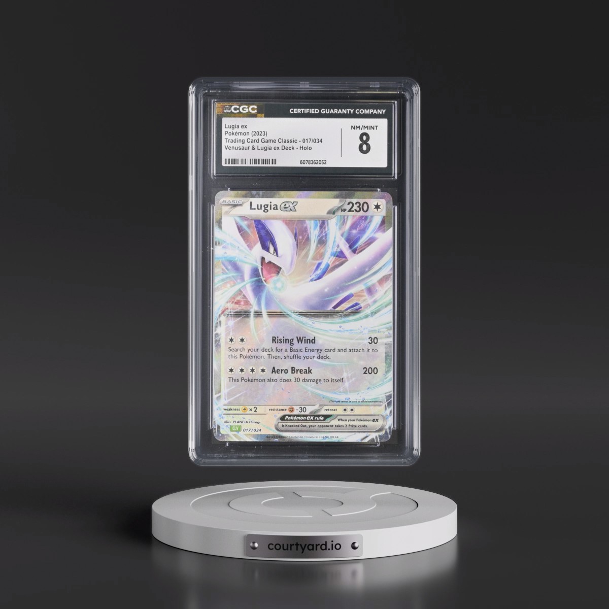 2023 Trading Card Game Classic - CLV, CLC, CLB #017/034 Lugia ex - Venusaur & Lugia ex Deck - CLV Holo (CGC 8 NM-MT)