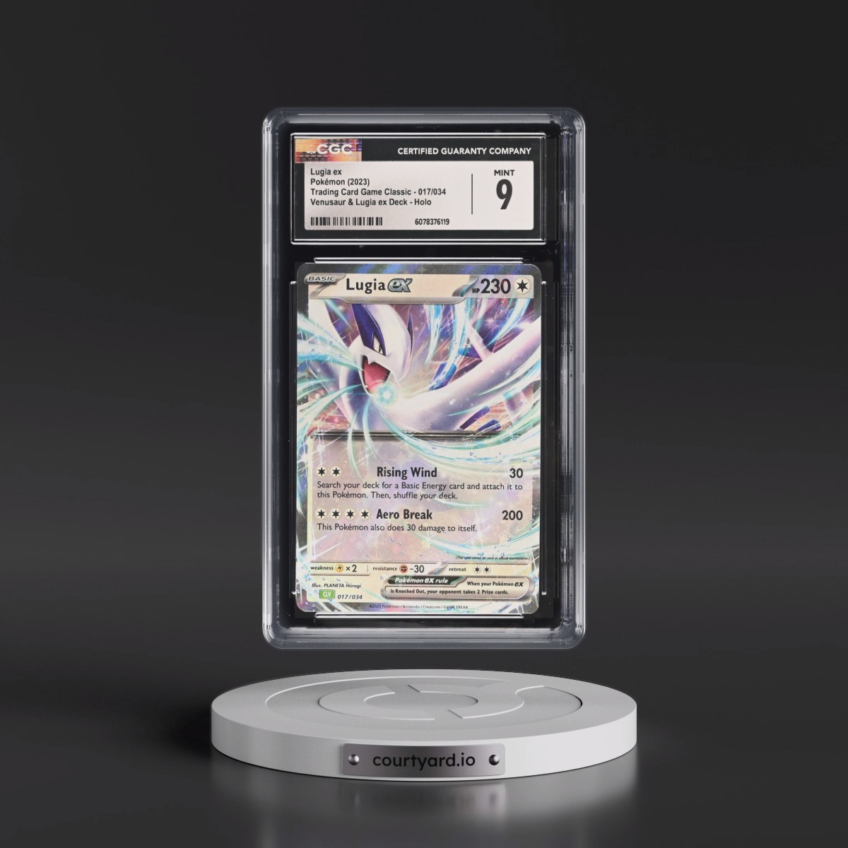 2023 Trading Card Game Classic - CLV, CLC, CLB #017/034 Lugia ex - Venusaur & Lugia ex Deck - CLV Holo (CGC 9 MINT)