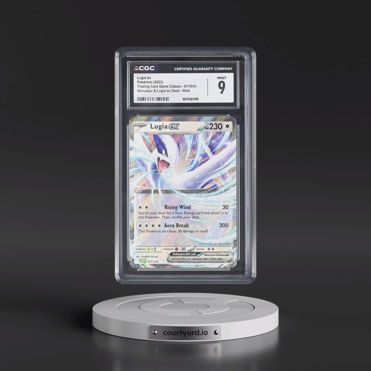 2023 Trading Card Game Classic - CLV, CLC, CLB #017/034 Lugia ex - Venusaur & Lugia ex Deck - CLV Holo (CGC 9 MINT)