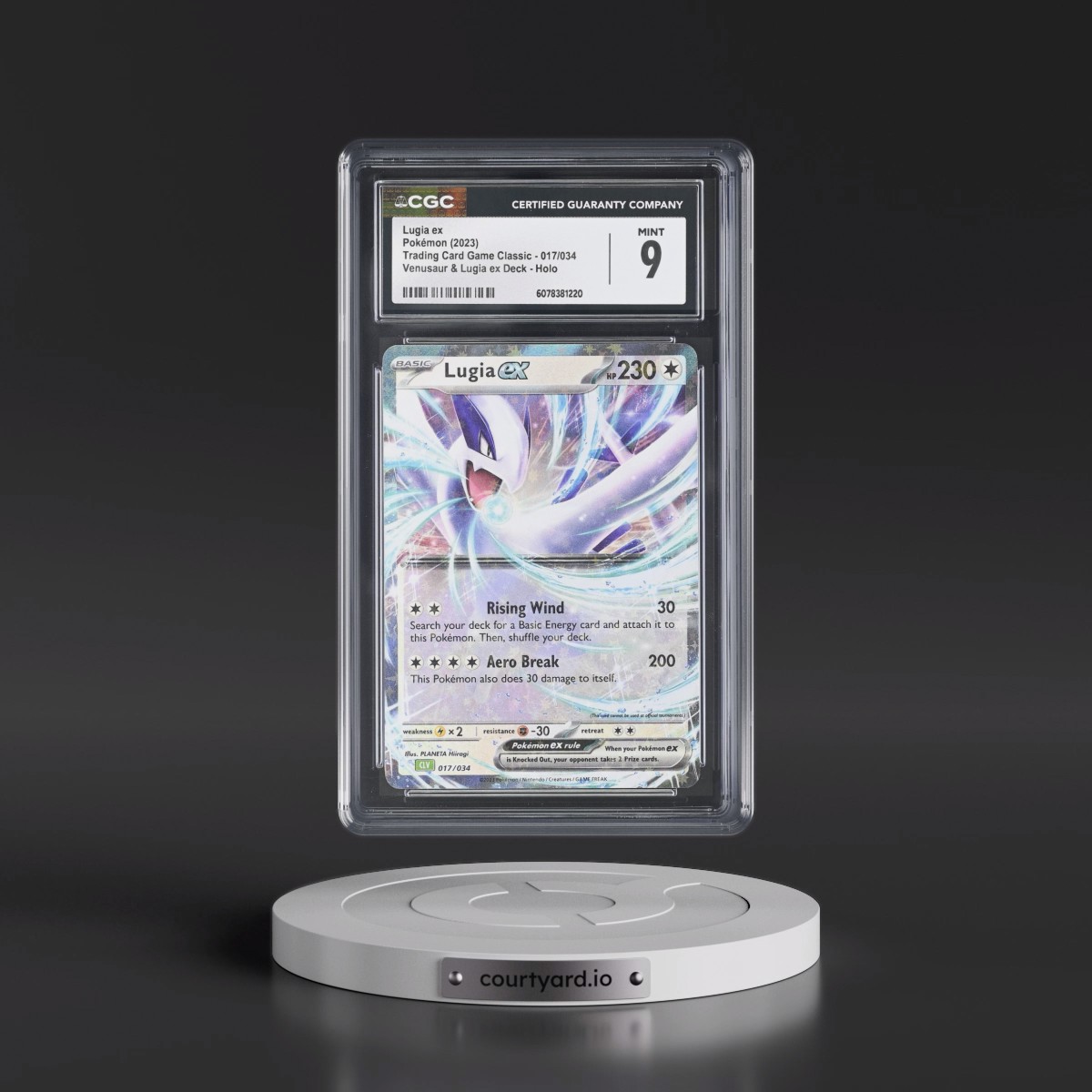 2023 Trading Card Game Classic - CLV, CLC, CLB #017/034 Lugia ex - Venusaur & Lugia ex Deck - CLV Holo (CGC 9 MINT)