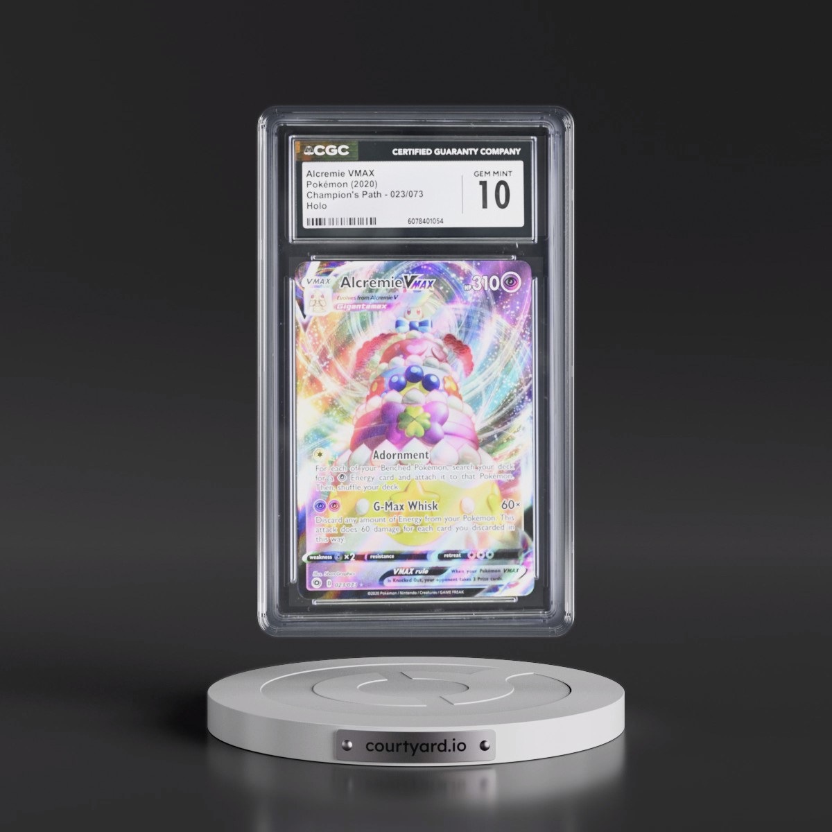 2020 Champion's Path #023/073 Alcremie VMAX - Holo (CGC 10 GEM MINT)