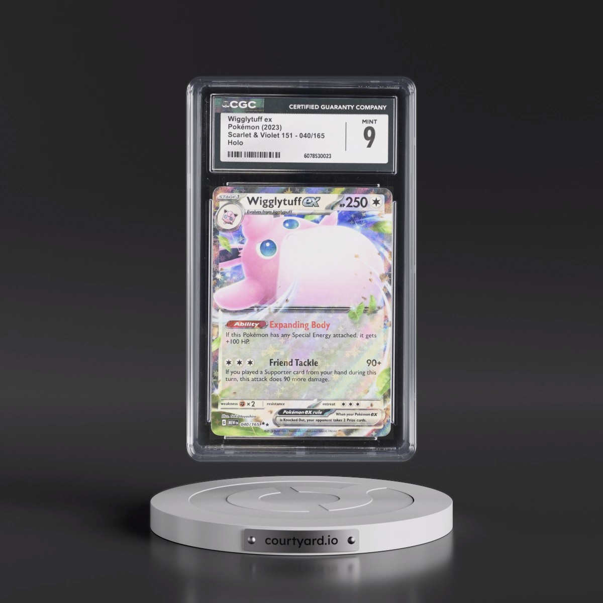 2023 Scarlet & Violet 151 - MEW EN #040/165 Wigglytuff ex - Holo (CGC 9 MINT)