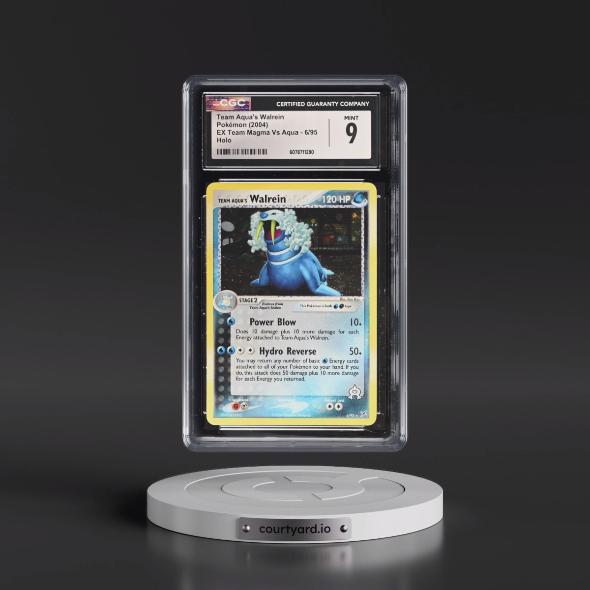 2004 EX Team Magma Vs Team Aqua #6/95 Team Aqua's Walrein - Holo (CGC 9 MINT)