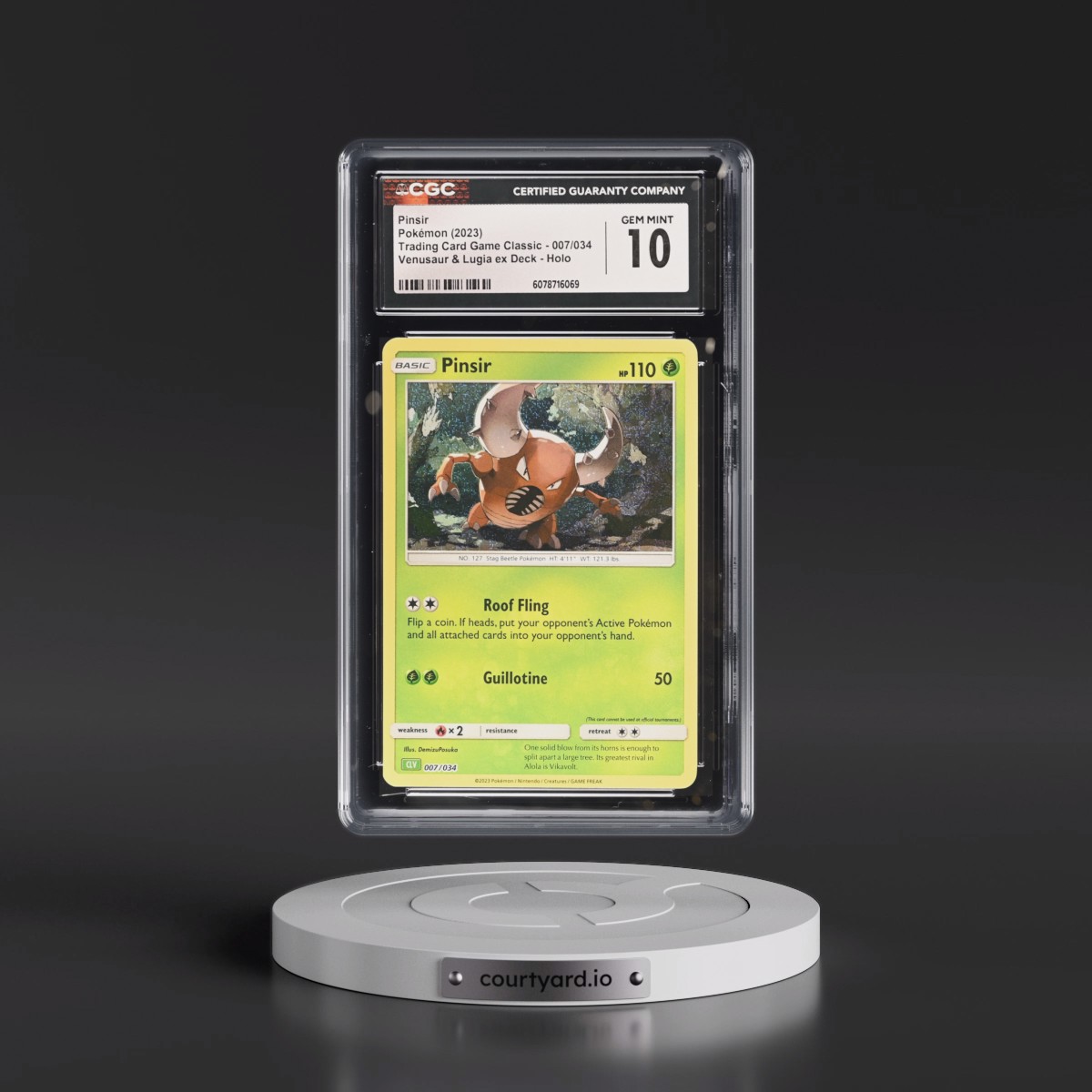 2023 Trading Card Game Classic - CLV, CLC, CLB Pinsir - Venusaur & Lugia ex Deck - CLV Holo #007/034 CGC 10