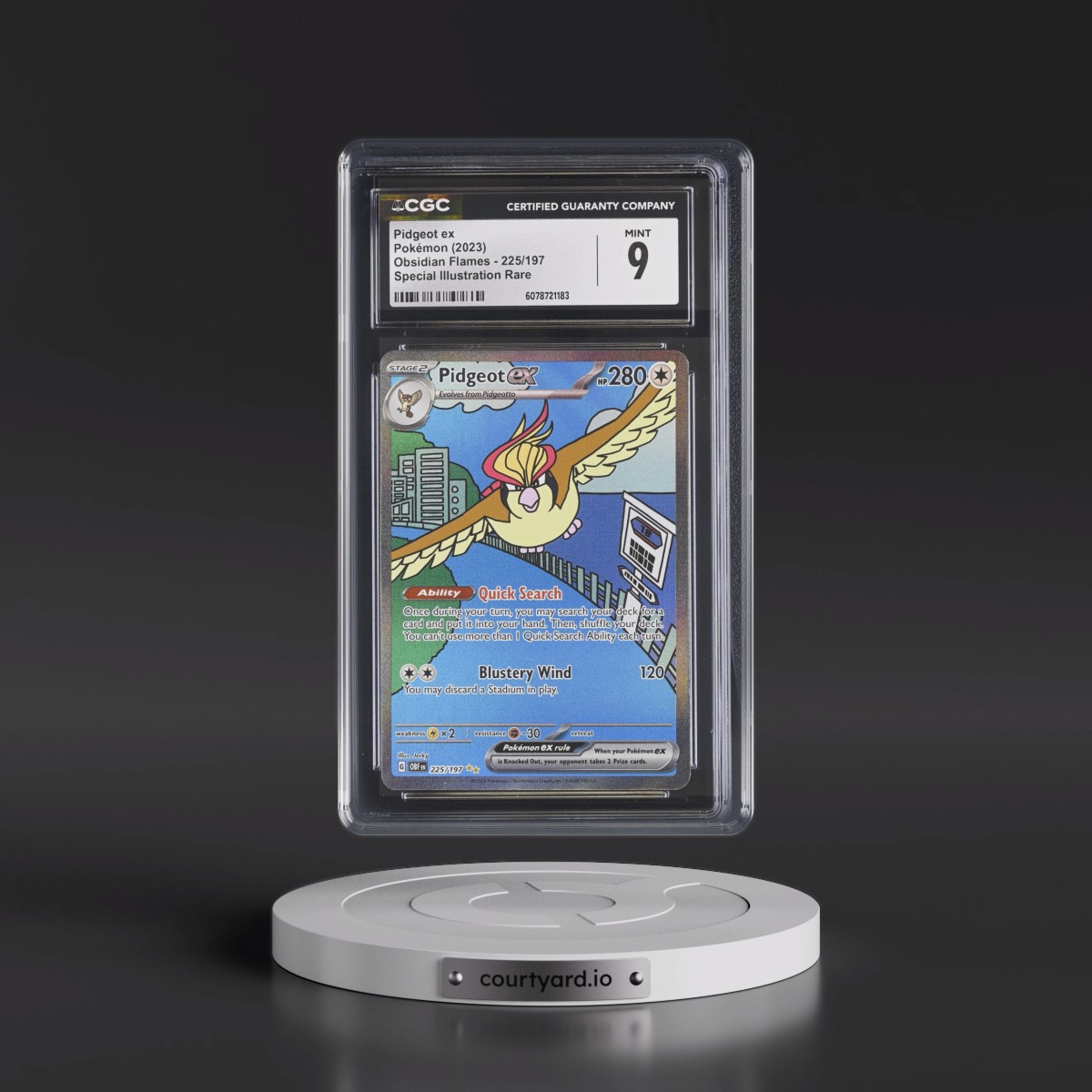 2023 Obsidian Flames - OBF EN #225/197 Pidgeot ex - Special Illustration Rare (Holo) (CGC 9 MINT)
