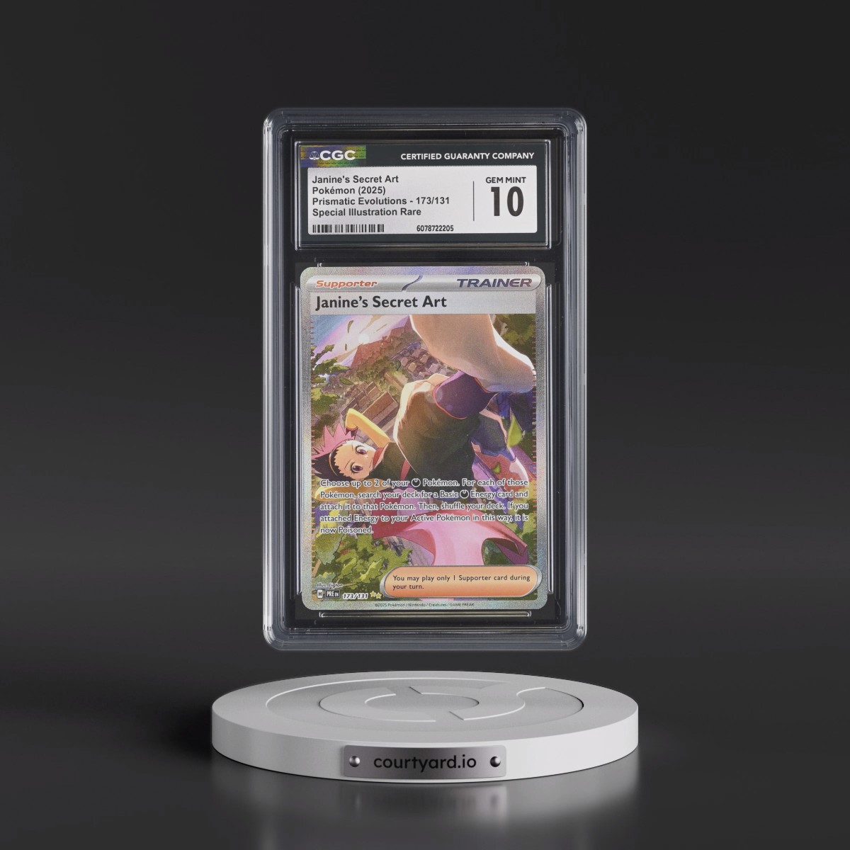 2025 Prismatic Evolutions - PRE EN #173/131 Janine's Secret Art - Special Illustration Rare Holo (CGC 10 GEM MINT)