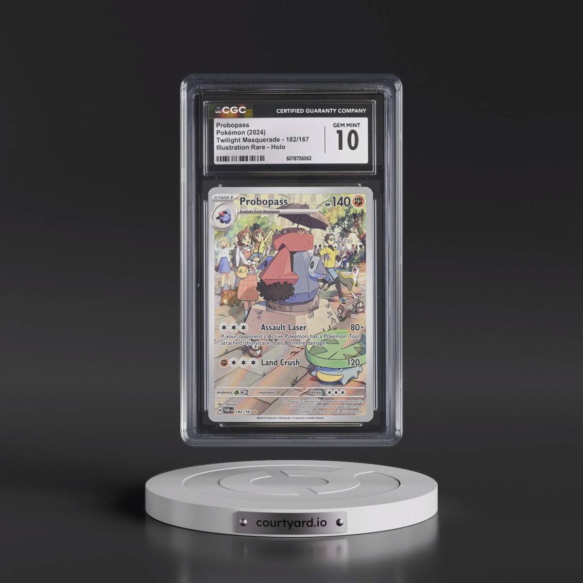 2024 Twilight Masquerade - TWM EN #182/167 Probopass - Illustration Rare Holo (CGC 10 GEM MINT)