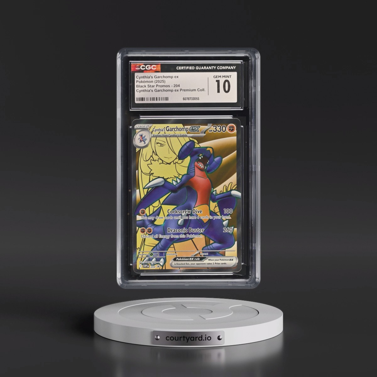 2023 Black Star Promos - Scarlet & Violet SVP EN #204 Cynthia's Garchomp ex - Cynthia's Garchomp ex Premium Collection (Holo) (CGC 10 GEM MINT)