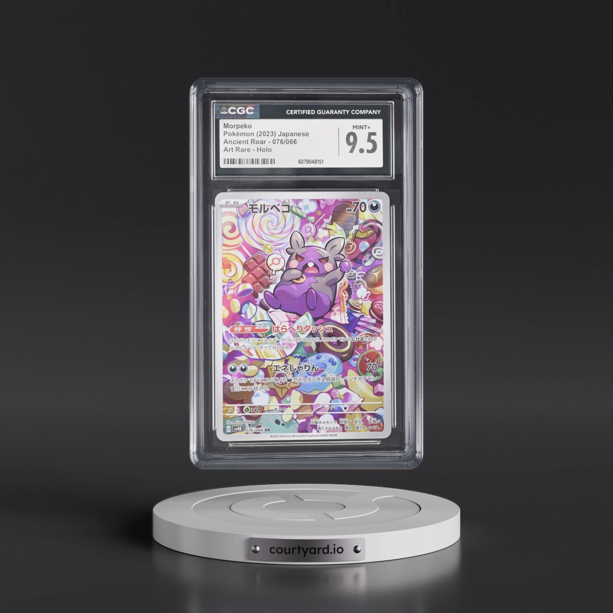 2023 Pokémon Sv4k-Ancient Roar #076 Morpeko - Art Rare (CGC 9.5 MINT+)