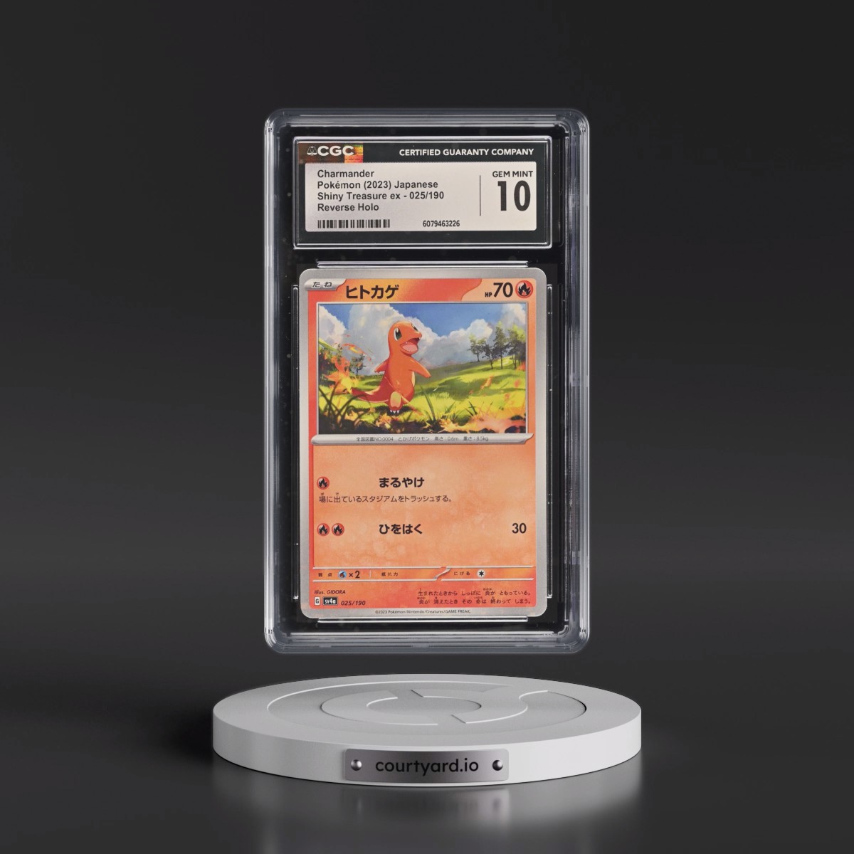 2023 Shiny Treasure ex #025/190 Charmander - Reverse Holo Digitized (CGC 10 GEM MINT)