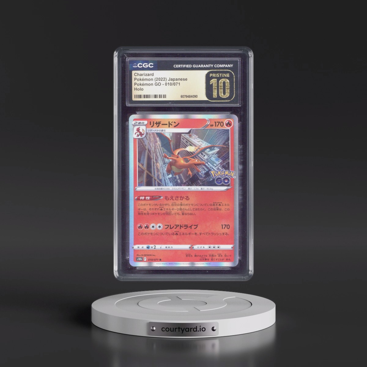 2022 Pokémon GO #010/071 Charizard - Holo (CGC 10 PRISTINE)