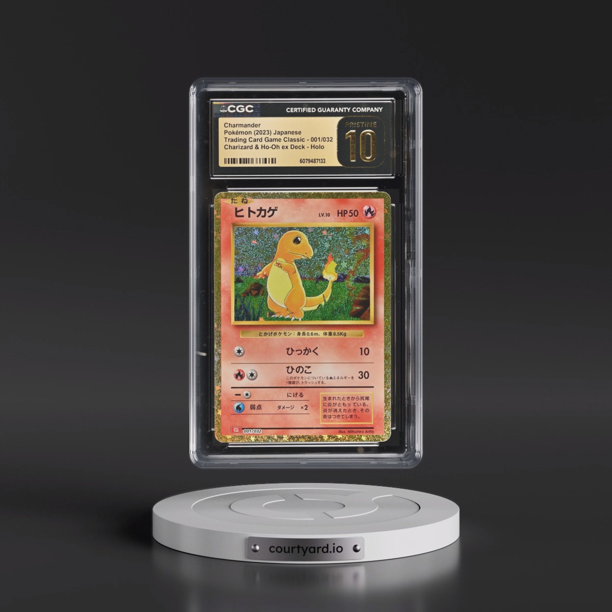 2023 Trading Card Game Classic - CLF, CLL, CLK #001/032 Charmander - Charizard & Ho-Oh ex Deck - CLL Holo (CGC 10 PRISTINE)